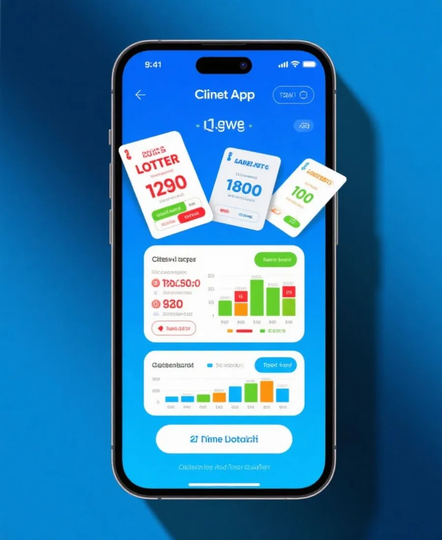 移动端开奖查询示意