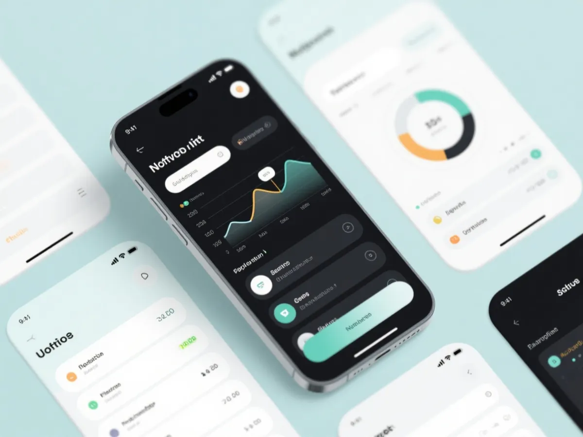 移动端功能展示示意图